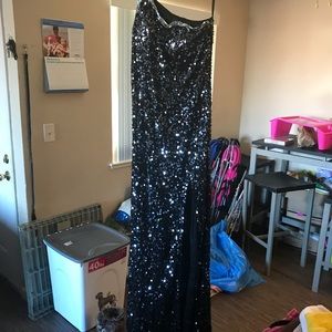 Sparkle black prom dress